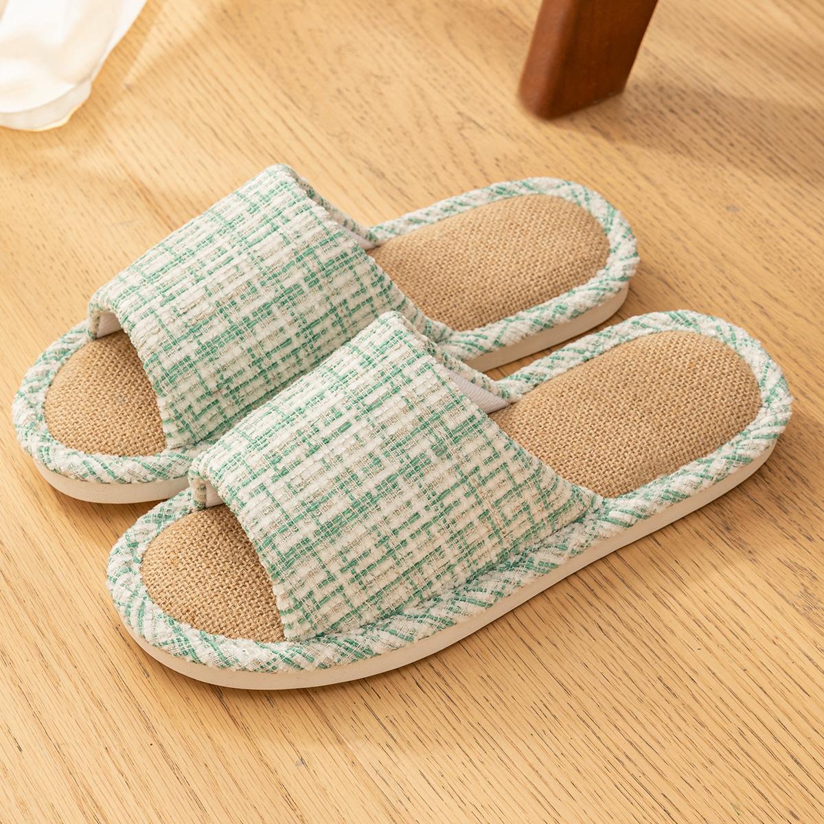 Linen Women Home Slippers Flat Lightweight Indoor Slides Casual Comfortable Non-slip Slippers Breathable Soft Men Living Room Slippers 40-41 синій
Linen Women Home Slippers Flat Lightweight Indoor Slides Casual Comfortable Non-slip Slippers Breathable Soft Men Living Room Slippers 40-41 синій