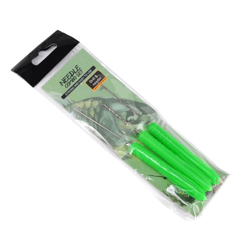 Three Piece Fishing Needle and Hook Threader Set for Carp Fishing and Bait Rigging Durable Stainless Steel and Plastic Handle Needle Tool Kit One Size
Three Piece Fishing Needle and Hook Threader Set for Carp Fishing and Bait Rigging Durable Stainless Steel and Plastic Handle Needle Tool Kit One Size