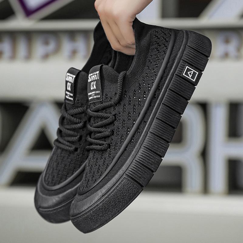 Four seasons socks shoes flying woven breathable student sports thick baseplate shoes trendy Hong Kong style outdoor tooling shoes men 39 чёрный
Four seasons socks shoes flying woven breathable student sports thick baseplate shoes trendy Hong Kong style outdoor tooling shoes men 39 чёрный