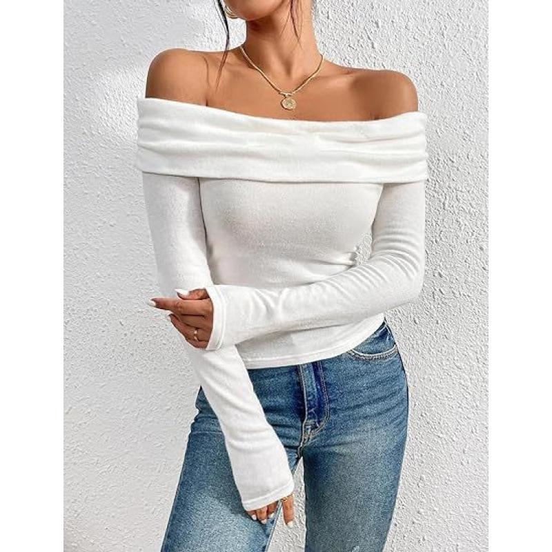 2026 European & American Sexy Off-Shoulder Slim Long-Sleeve Women s Top Medium
2026 European & American Sexy Off-Shoulder Slim Long-Sleeve Women s Top Medium