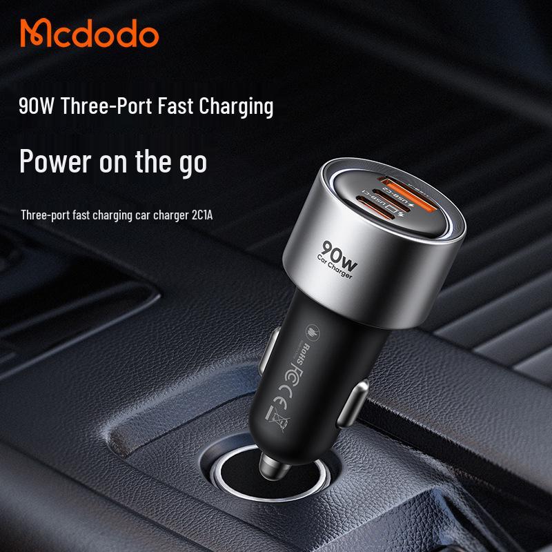 MDD Gana Series 90W 3-Port Fast Car Charger for Huawei, Samsung, Apple - 2C1A
MDD Gana Series 90W 3-Port Fast Car Charger for Huawei, Samsung, Apple - 2C1A