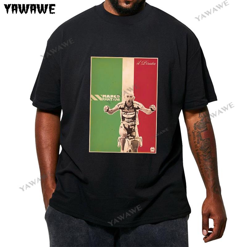 New t shirts KAIXIAZ Tshirt Marco Pantani Ciclismo Campione Il Pirata Cesenatico Fashion Teeshirt Men Cotton Brand Teeshirt 4XL
New t shirts KAIXIAZ Tshirt Marco Pantani Ciclismo Campione Il Pirata Cesenatico Fashion Teeshirt Men Cotton Brand Teeshirt 4XL