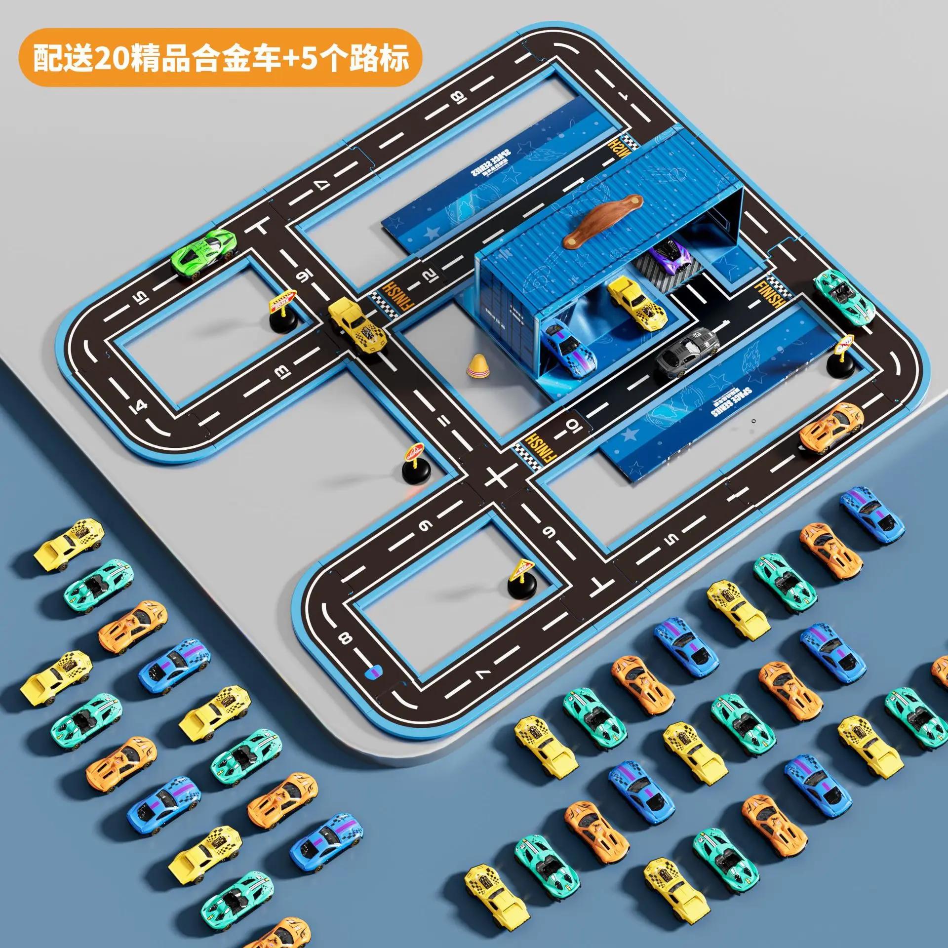 Set 20Pcs Alloy Car with Storage Box 5 roadblocks 18 puzzle Cool Boy Racing Colorful Rebound Vehicle Model Toy for Kids Gifts
Set 20Pcs Alloy Car with Storage Box 5 roadblocks 18 puzzle Cool Boy Racing Colorful Rebound Vehicle Model Toy for Kids Gifts