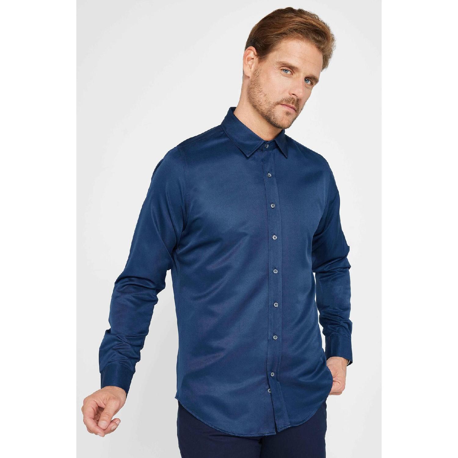 Slim Fit с длинным рукавом, легко гладить, впитывает пот, дышащая текстура, держатель для галстука, четыре сезона, темно-синяя мужская рубашка XS бездна
Slim Fit с длинным рукавом, легко гладить, впитывает пот, дышащая текстура, держатель для галстука, четыре сезона, темно-синяя мужская рубашка XS бездна