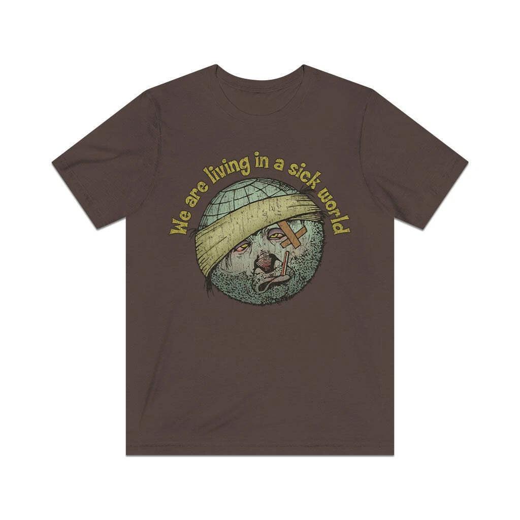 We Are Living in a Sick World 1965 Vintage Men s T shirt 2XL
We Are Living in a Sick World 1965 Vintage Men s T shirt 2XL