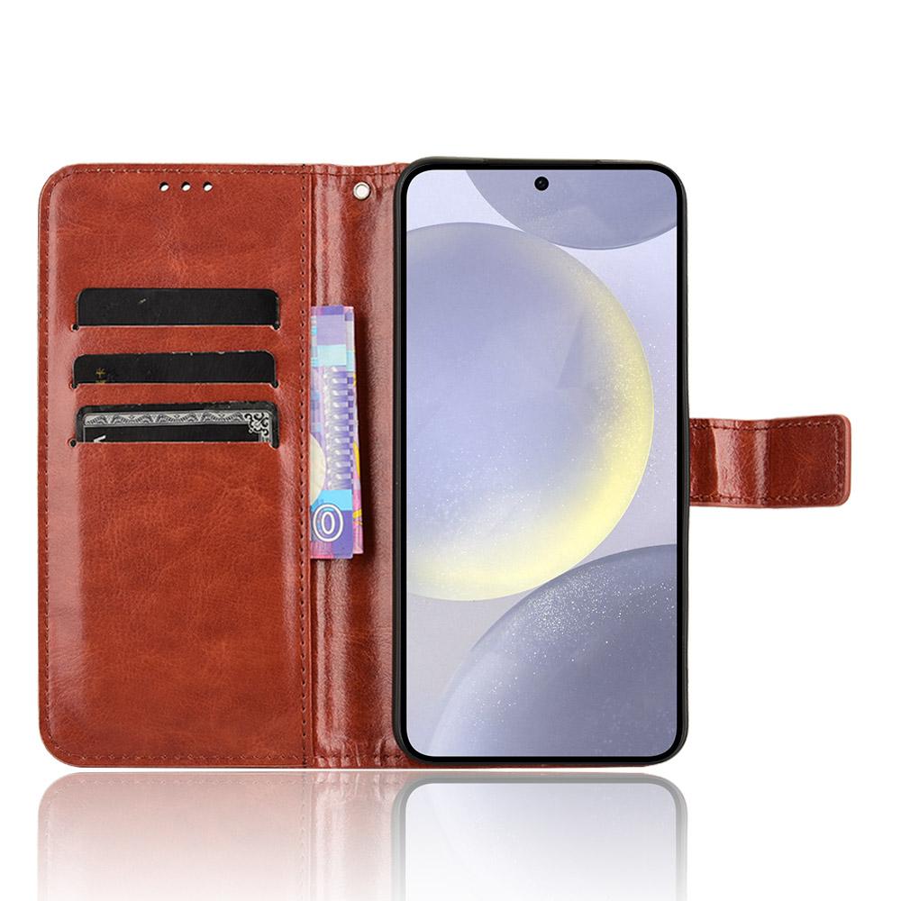 Для Samsung Galaxy S25+ Чохол Текстура Кінської Шкіри PU Шкіра Чохол-Гаманець для Телефону Gold 
Для Samsung Galaxy S25+ Чохол Текстура Кінської Шкіри PU Шкіра Чохол-Гаманець для Телефону Gold