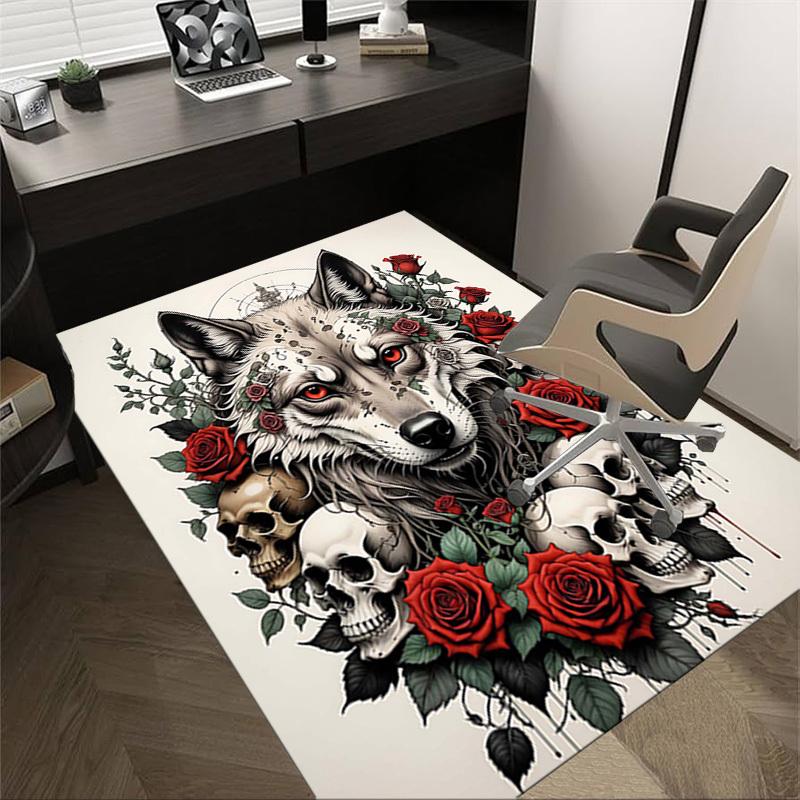 1PC wolves, skeletons Non-Slip Floor carpet, suitable for Office, bedroomand playrooms. It can also be used as a sofa footrest cover-T25 60cm by 90cm
1PC wolves, skeletons Non-Slip Floor carpet, suitable for Office, bedroomand playrooms. It can also be used as a sofa footrest cover-T25 60cm by 90cm