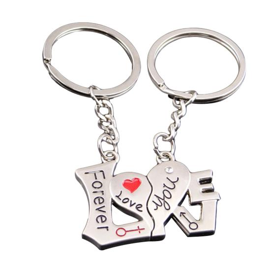 2 шт./набор Love You Forever Heart Matching Подвеска Брелок Парный Подарок серебряный
2 шт./набор Love You Forever Heart Matching Подвеска Брелок Парный Подарок серебряный