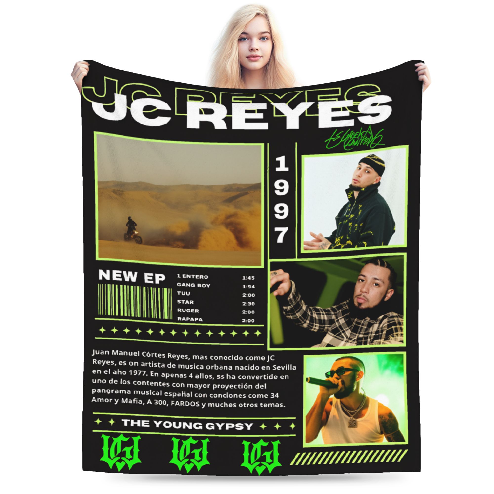 Jc Reyes Album Tour 2025 Rapper Blanket Soft Comfortable Plush Throw Blanket For Students Home Decor Flannel Bedspread Bed Cover 30x40in
Jc Reyes Album Tour 2025 Rapper Blanket Soft Comfortable Plush Throw Blanket For Students Home Decor Flannel Bedspread Bed Cover 30x40in