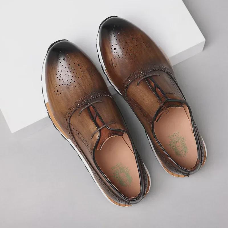 Мужская повседневная и деловая спортивная обувь из натуральной кожи 44
Мужская повседневная и деловая спортивная обувь из натуральной кожи 44