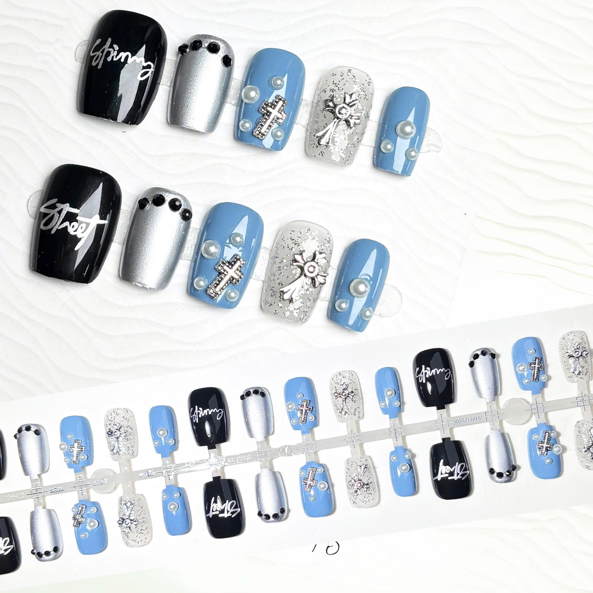 Y2K Spicy Girl Chrome Hearts Trendy Wearable Nails - Cyberpunk Pearl Art, 30 Pcs XS/S/M
Y2K Spicy Girl Chrome Hearts Trendy Wearable Nails - Cyberpunk Pearl Art, 30 Pcs XS/S/M