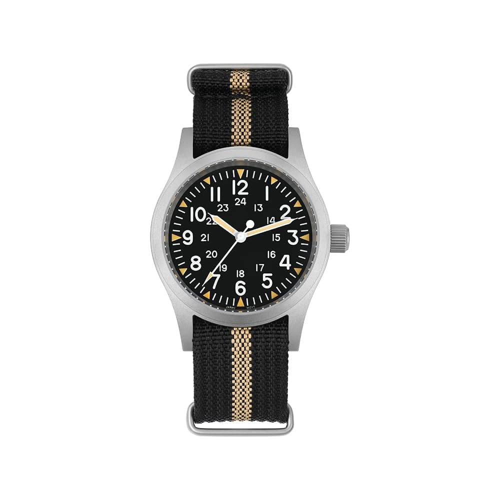Militado ML05 38mm Quartz Watch Dome Sapphire Crystal Field Watch Super Luminous Retro Sweep Men s 100M Waterproof Black Strap
Militado ML05 38mm Quartz Watch Dome Sapphire Crystal Field Watch Super Luminous Retro Sweep Men s 100M Waterproof Black Strap