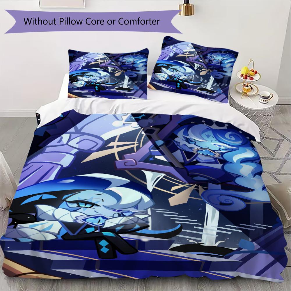 Cookie Run Kingdom Pattern Bedding uilt Set uilt Cover Pillowcase Home Decoration Birthday Gift (1 * duvet cover + 23 * pillowcase without core) 135x200cm
Cookie Run Kingdom Pattern Bedding uilt Set uilt Cover Pillowcase Home Decoration Birthday Gift (1 * duvet cover + 23 * pillowcase without core) 135x200cm