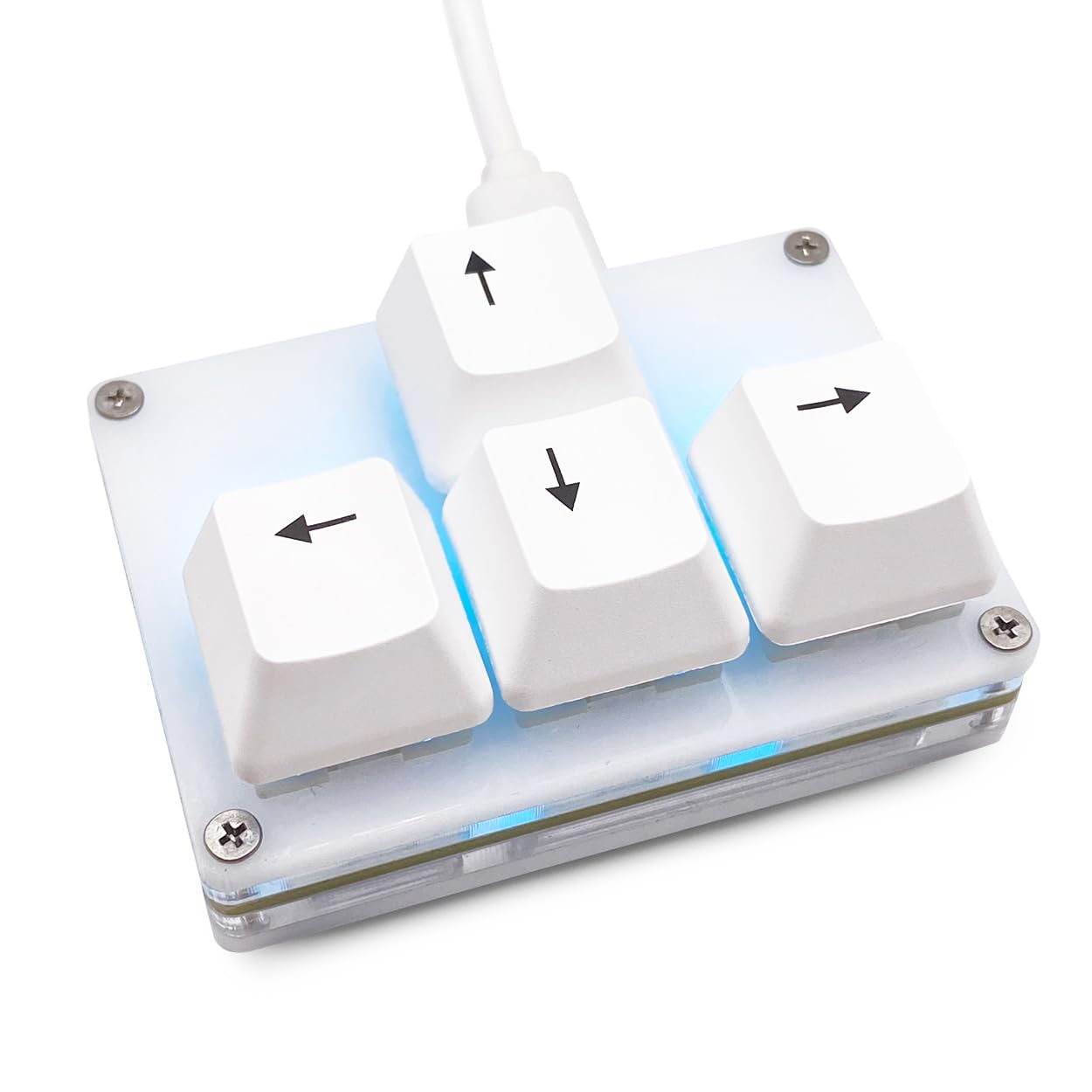 BTXETUEL Міні-клавіатура з WASD та стрілками Механічна ігрова програмована настроювана клавіатура для роботи та ігор 2 ковпачки клавіш зі стрілками, 4 ковпачки клавіш, для однієї руки білий
BTXETUEL Міні-клавіатура з WASD та стрілками Механічна ігрова програмована настроювана клавіатура для роботи та ігор 2 ковпачки клавіш зі стрілками, 4 ковпачки клавіш, для однієї руки білий