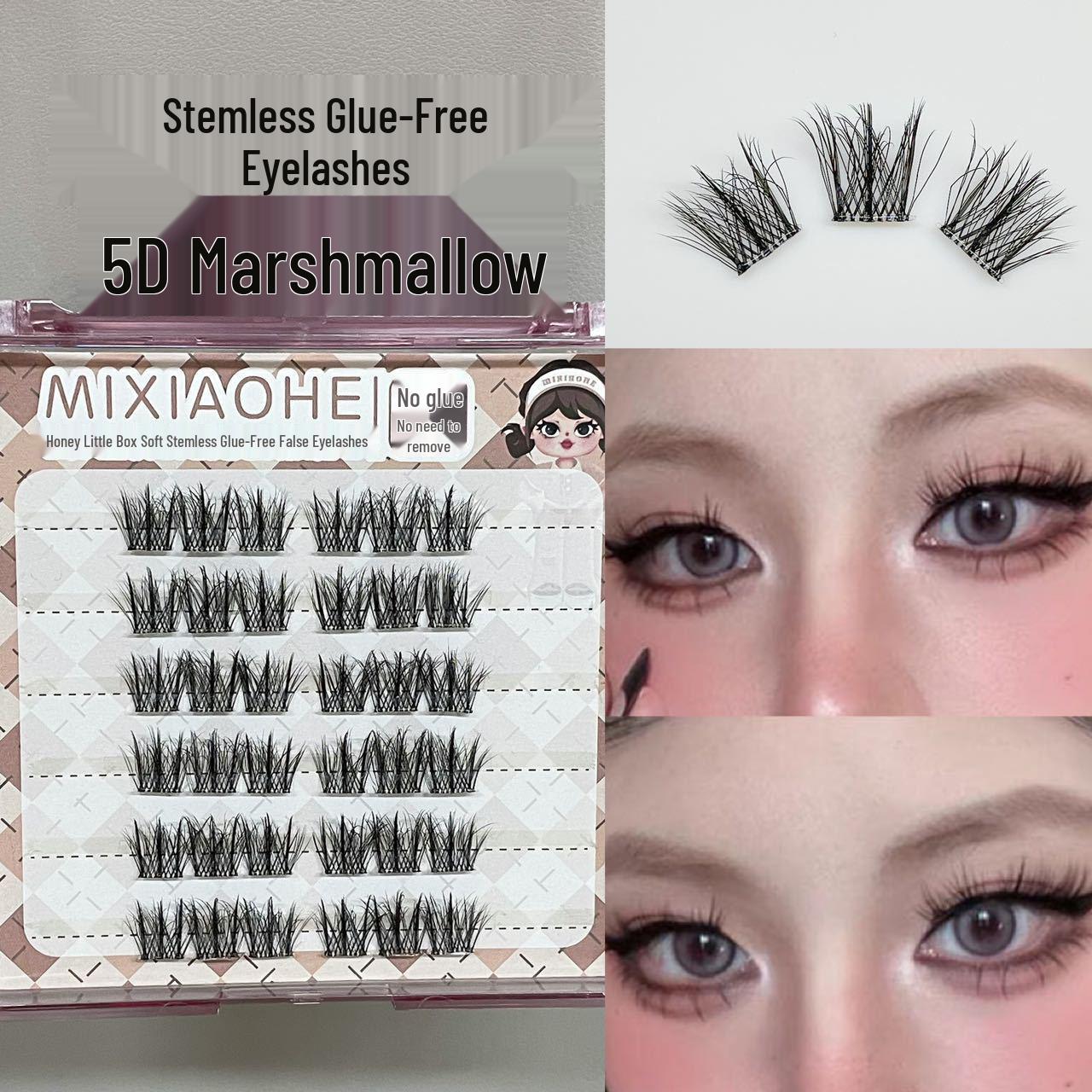 Honey Box 5D Cotton Candy Stemless False Eyelashes: Fluffy, Natural, Lightweight, No Glue Needed.
Honey Box 5D Cotton Candy Stemless False Eyelashes: Fluffy, Natural, Lightweight, No Glue Needed.