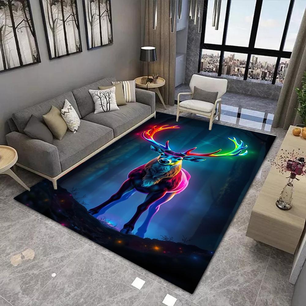 Colorful Elk Print Large Area Rug Non-Slip Wear-resistant Carpet for Living Room Bedroom Soft Floor Mat Easy To Clean Home Decor 40x60cm
Colorful Elk Print Large Area Rug Non-Slip Wear-resistant Carpet for Living Room Bedroom Soft Floor Mat Easy To Clean Home Decor 40x60cm