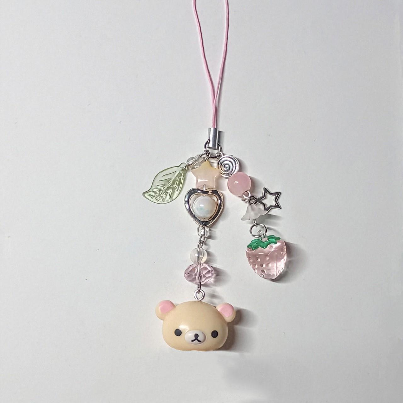 Cute Rilakkuma Bear Bell Matching Phone Charms Handmade Star Hanging Chain Kawaii Beaded Mobile Pendant Cardbook Keychain белый
Cute Rilakkuma Bear Bell Matching Phone Charms Handmade Star Hanging Chain Kawaii Beaded Mobile Pendant Cardbook Keychain белый