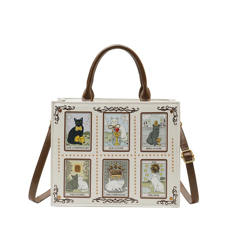 Cat Elf Print Tote Bag For Women Stylish Versatile Top-handle Handbag With Detachable Shoulder Strap Daily Datingcrossbody Bag белый
Cat Elf Print Tote Bag For Women Stylish Versatile Top-handle Handbag With Detachable Shoulder Strap Daily Datingcrossbody Bag белый