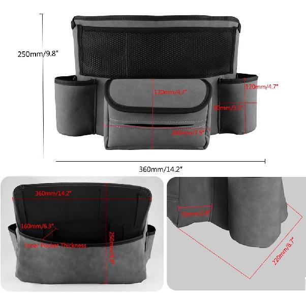 Car Organizer, Leather Large Capacity Car Purse Holder Between Seats, Seat Back Net Bag Double-sided Tissue Storage Handbag Holder Car Divider
Car Organizer, Leather Large Capacity Car Purse Holder Between Seats, Seat Back Net Bag Double-sided Tissue Storage Handbag Holder Car Divider