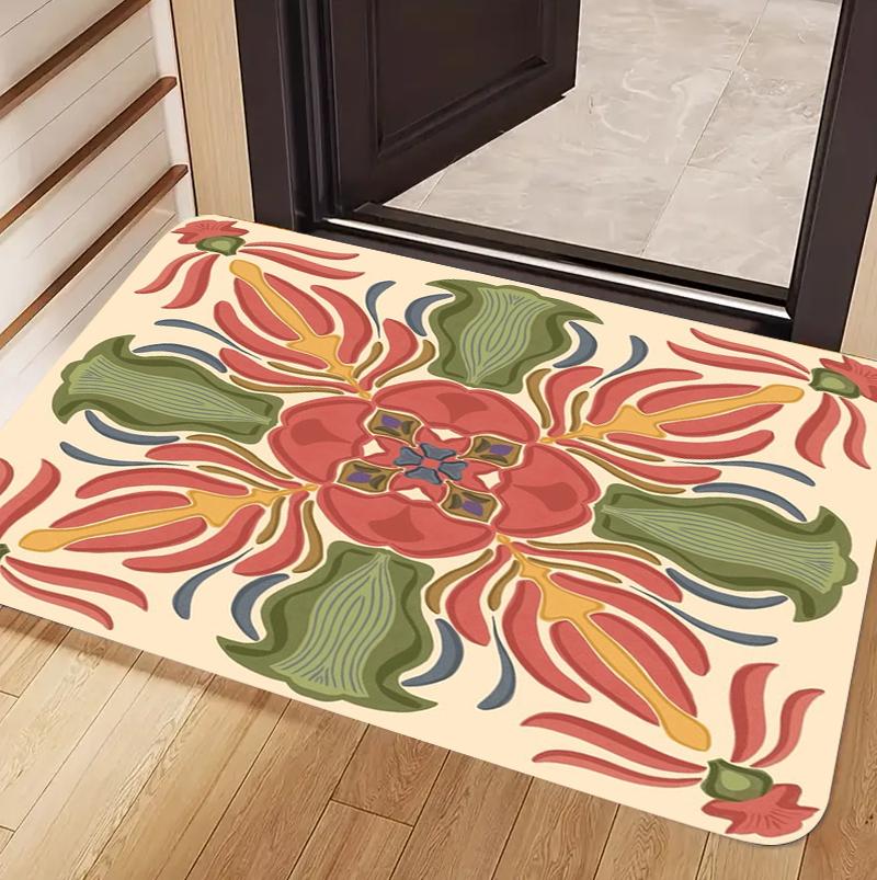 Bohemian Mandala Floral Doormat Vintage Flower Print Non Slip Entryway Floor Mat for Front Door Home Decor 40x60cm
Bohemian Mandala Floral Doormat Vintage Flower Print Non Slip Entryway Floor Mat for Front Door Home Decor 40x60cm