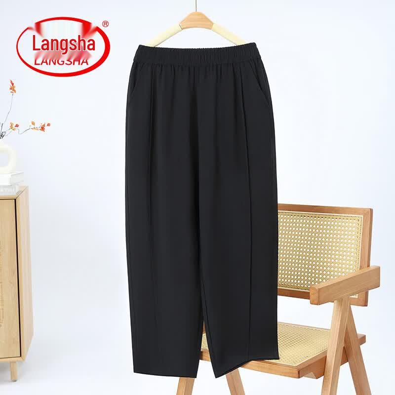 LangSha Women s Ice Silk High-Waisted Cropped Casual Pants 2XL
LangSha Women s Ice Silk High-Waisted Cropped Casual Pants 2XL