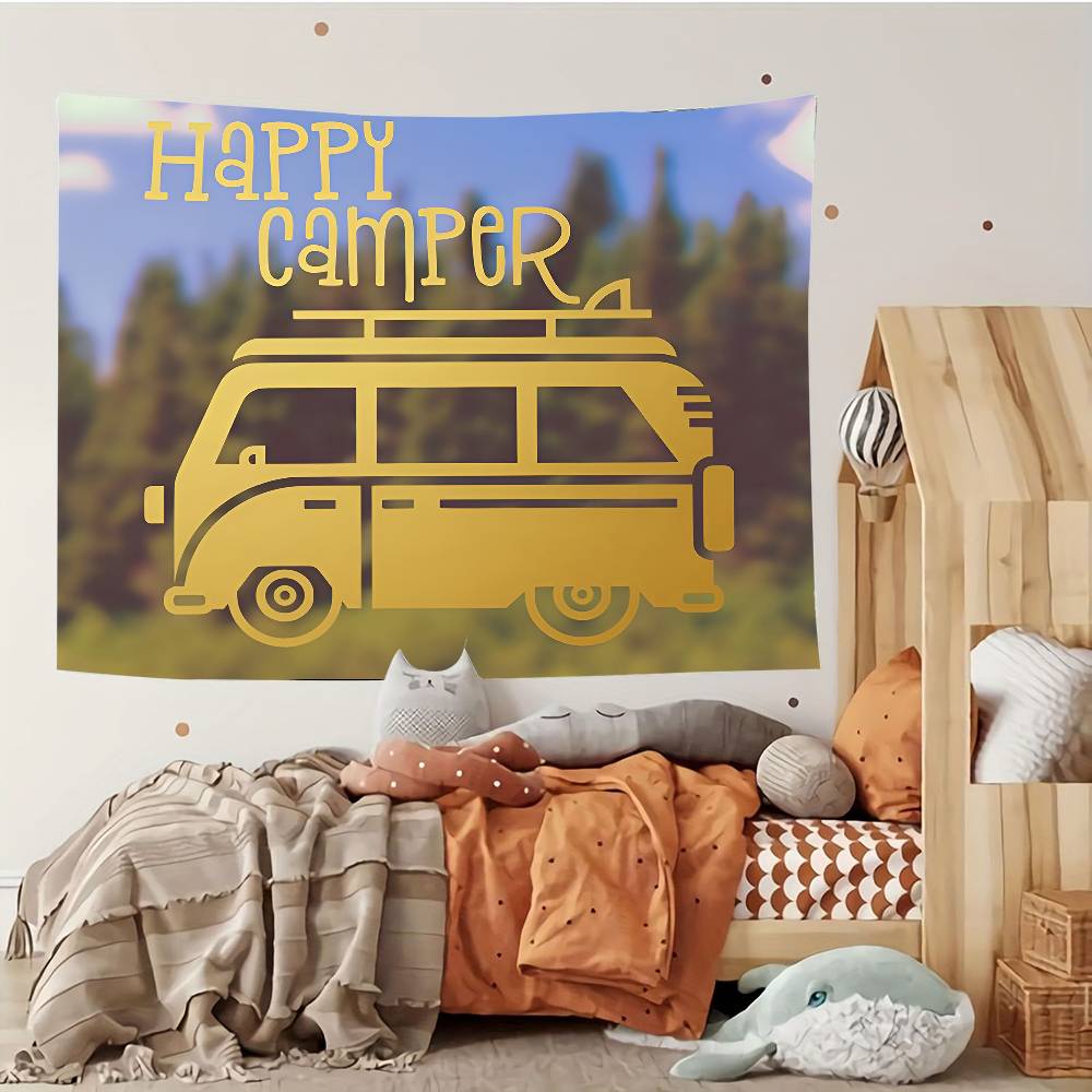 Happy CCampers Tapestry Customizable Tapestries Of Various Styleswall Hangings Celebrity Photo Printingwall Hangings 74x94cm(29x37in)
Happy CCampers Tapestry Customizable Tapestries Of Various Styleswall Hangings Celebrity Photo Printingwall Hangings 74x94cm(29x37in)