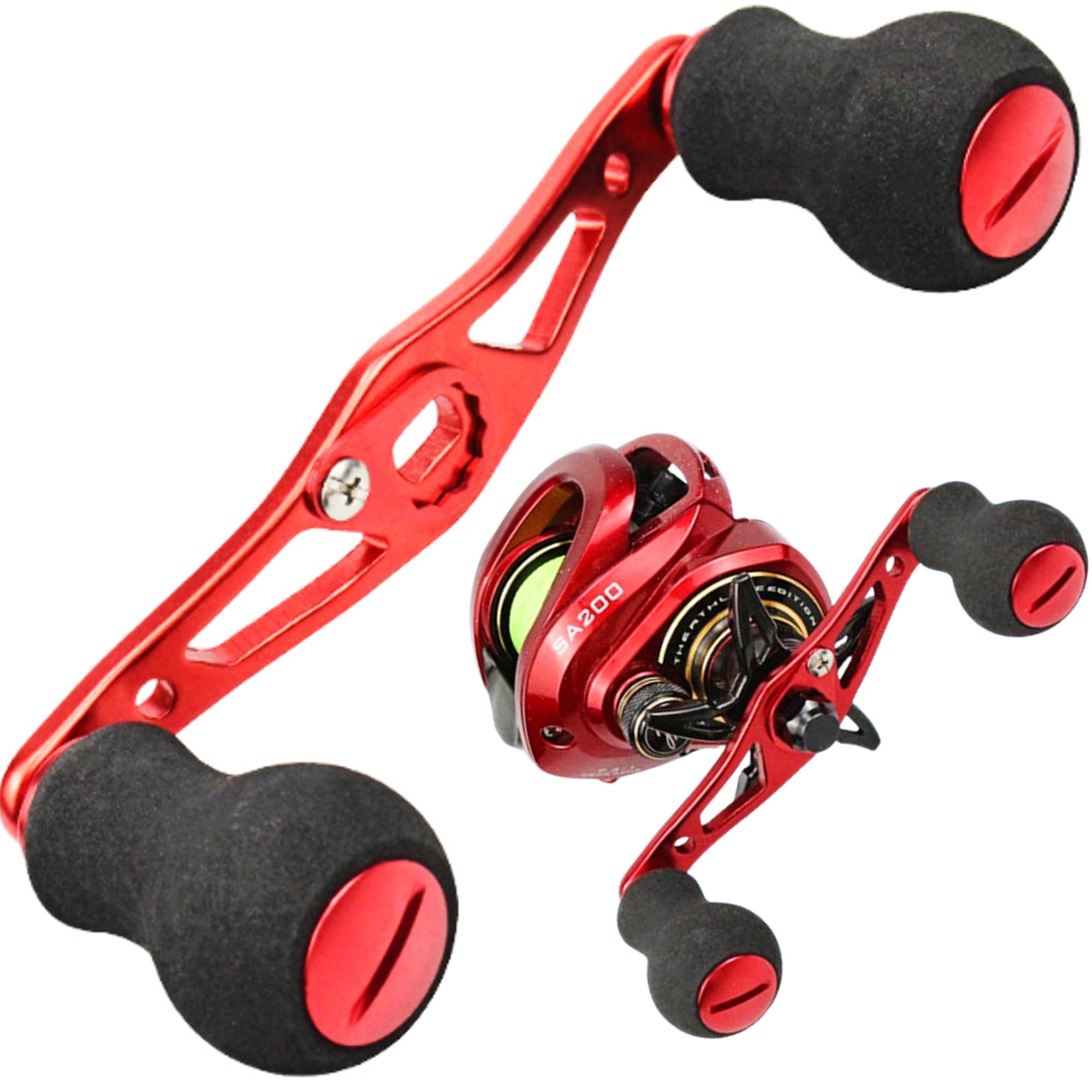 Merrytime Baitcasting Reel Compatible with and Abu Double Custom Offset EVA Knob Red x Red Shimano, Daiwa, Garcia, Handle, Lightweight, Bearing,
Merrytime Baitcasting Reel Compatible with and Abu Double Custom Offset EVA Knob Red x Red Shimano, Daiwa, Garcia, Handle, Lightweight, Bearing,
