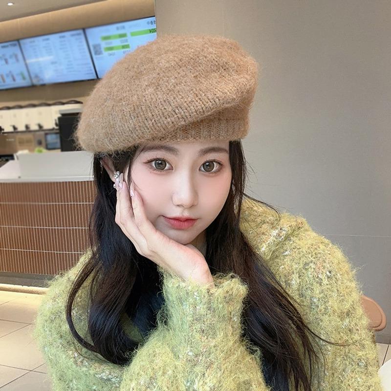 Осень/зима женский однотонный вязаный берет в стиле ретро, элегантный литературный шляпа художника, уличный повседневный универсальный теплый головной убор
Осень/зима женский однотонный вязаный берет в стиле ретро, элегантный литературный шляпа художника, уличный повседневный универсальный теплый головной убор