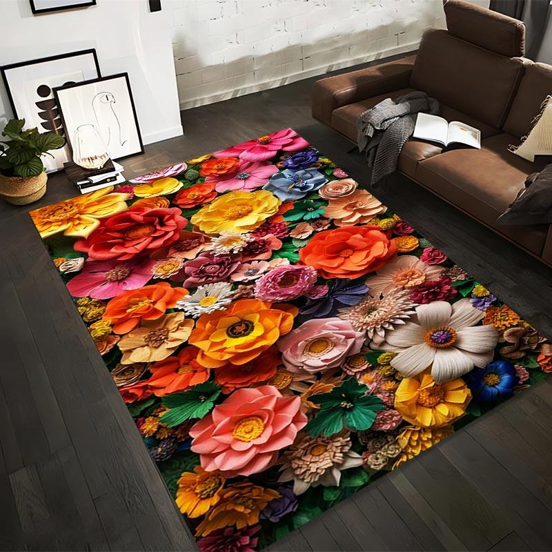 Colorful Floral Pattern Carpet with Vibrant 3D Bloom Design for Living Room Suitable for use as an anti-slip for living room bedroom sofas 40x60cm( 15x23in )
Colorful Floral Pattern Carpet with Vibrant 3D Bloom Design for Living Room Suitable for use as an anti-slip for living room bedroom sofas 40x60cm( 15x23in )