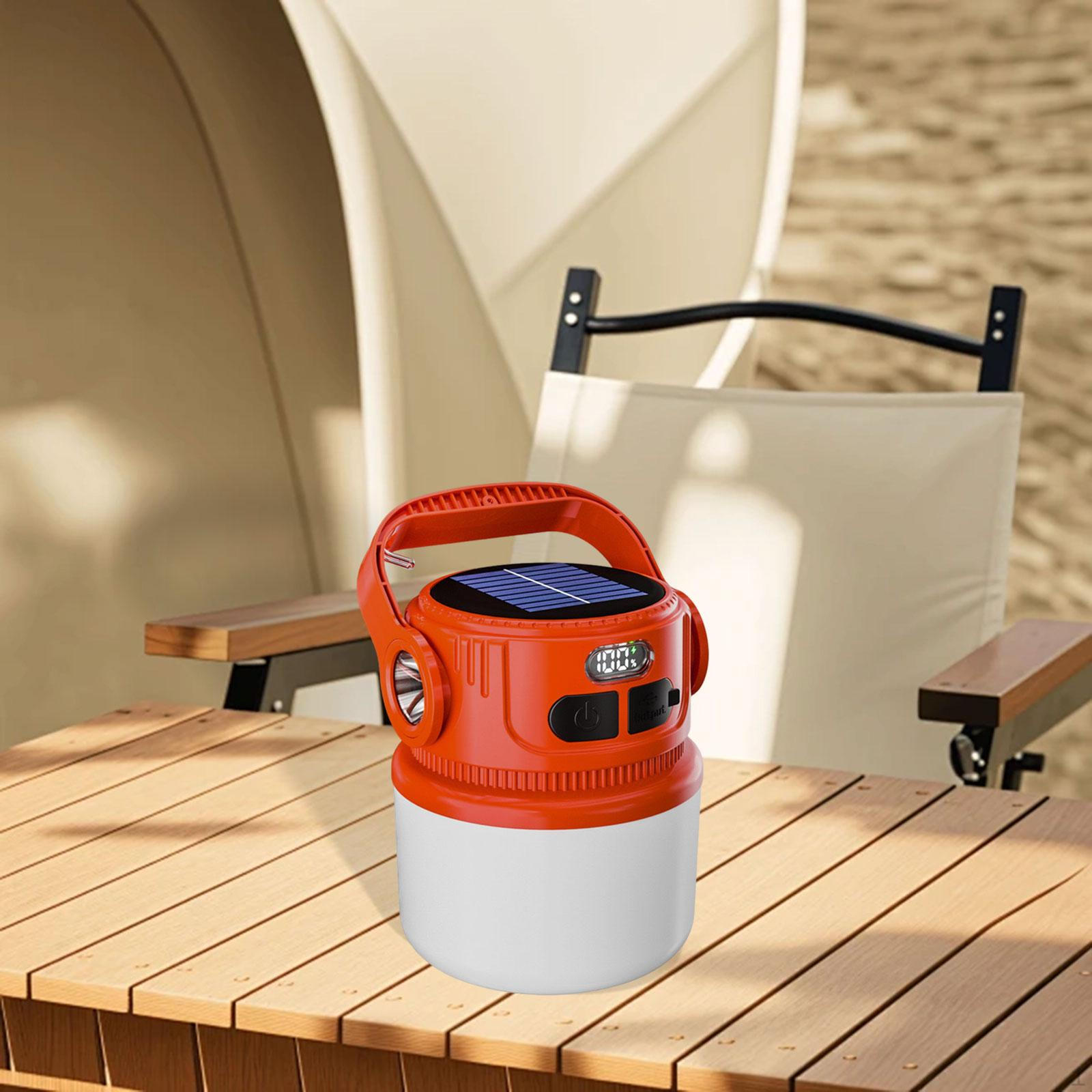 Солнечный светодиодный фонарь для кемпинга с 6 режимами аварийного освещения для патио, сада, гаража оранжевый
Солнечный светодиодный фонарь для кемпинга с 6 режимами аварийного освещения для патио, сада, гаража оранжевый