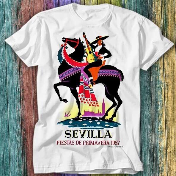 Spain 1957 Seville April Fair T Shirt Top Tee 597 L
Spain 1957 Seville April Fair T Shirt Top Tee 597 L