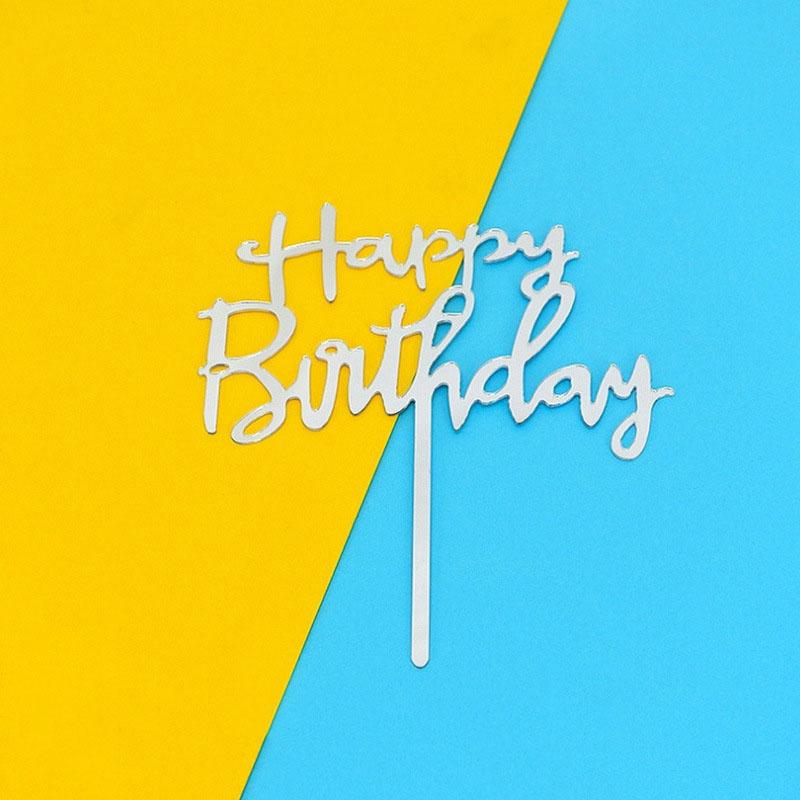 Happy Birthday Cake Decoration Placards and Flags Baking Decoration Party Placards and Cards 1PC срібний
Happy Birthday Cake Decoration Placards and Flags Baking Decoration Party Placards and Cards 1PC срібний