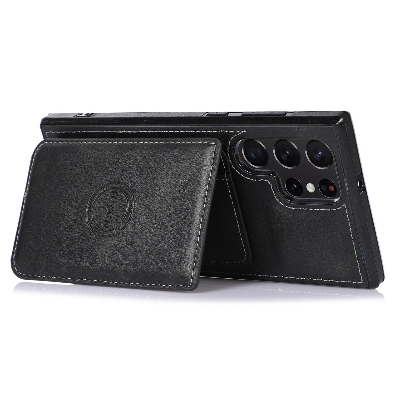 For Samsung Galaxy S24 Ultra Case Card Holder Kickstand PU Leather+TPU Phone Cover Black
For Samsung Galaxy S24 Ultra Case Card Holder Kickstand PU Leather+TPU Phone Cover Black