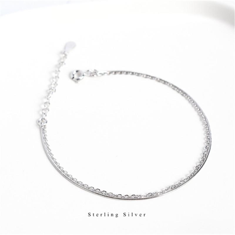 925 Sterling Silver Korean Simple Snake Bone Chain Double Bracelet Women Adjustable Classic Jewelry Accessories Girlfriend Gift Adjustable серебряный
925 Sterling Silver Korean Simple Snake Bone Chain Double Bracelet Women Adjustable Classic Jewelry Accessories Girlfriend Gift Adjustable серебряный