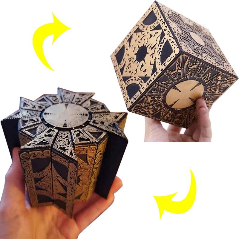 1:1 Hellraiser Cube Головоломка Коробка Подвижный Плач Террор Фильм Серия Головоломка Коробка Куб Полнофункциональный Pinhead Prop Модель Фигурка Игрушка
1:1 Hellraiser Cube Головоломка Коробка Подвижный Плач Террор Фильм Серия Головоломка Коробка Куб Полнофункциональный Pinhead Prop Модель Фигурка Игрушка