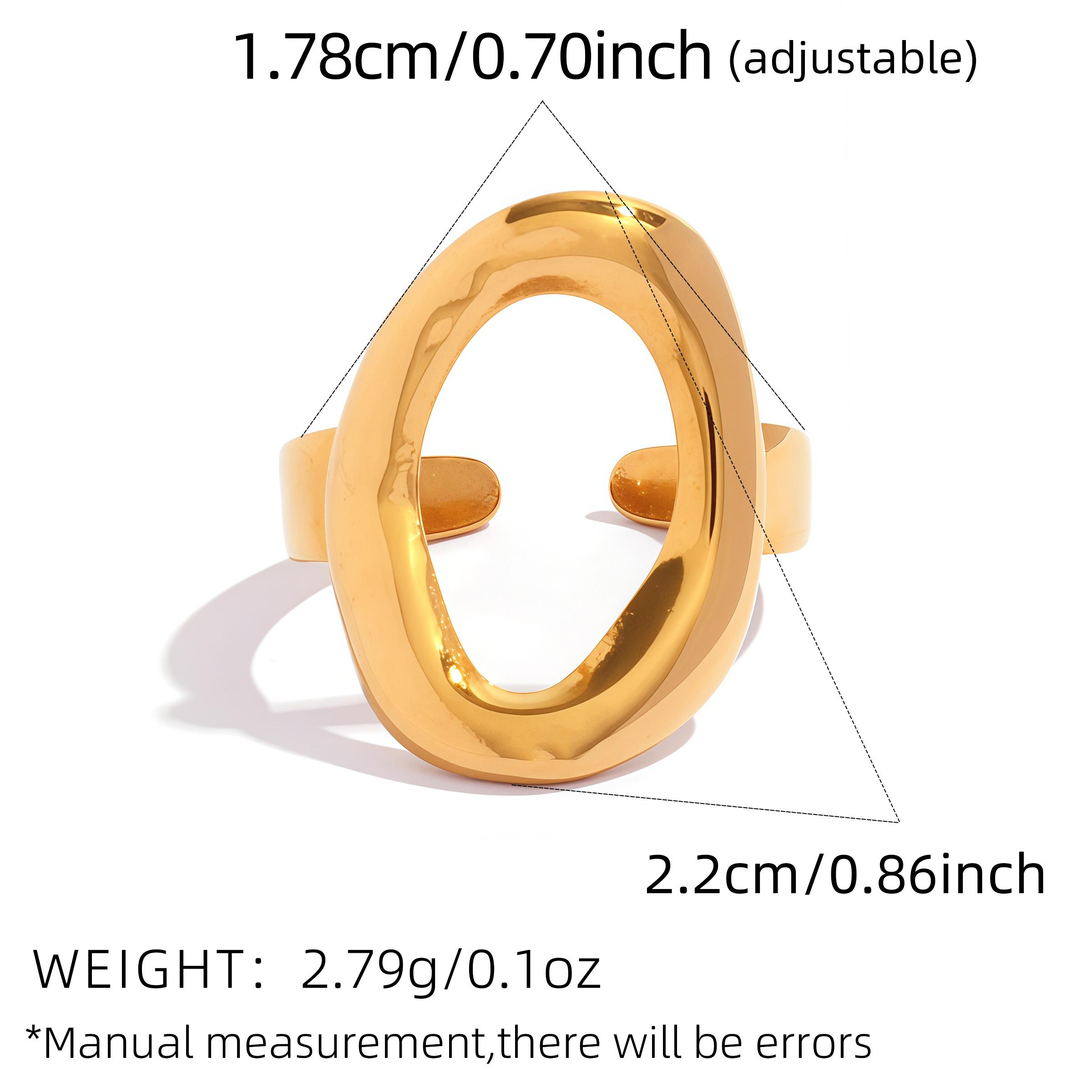 Stainless Steel Irregular Round Rings For Women Creative Gold Color Adjustable Open Ring Female Zircon Punk Rapper Anillos Gift resizable
Stainless Steel Irregular Round Rings For Women Creative Gold Color Adjustable Open Ring Female Zircon Punk Rapper Anillos Gift resizable