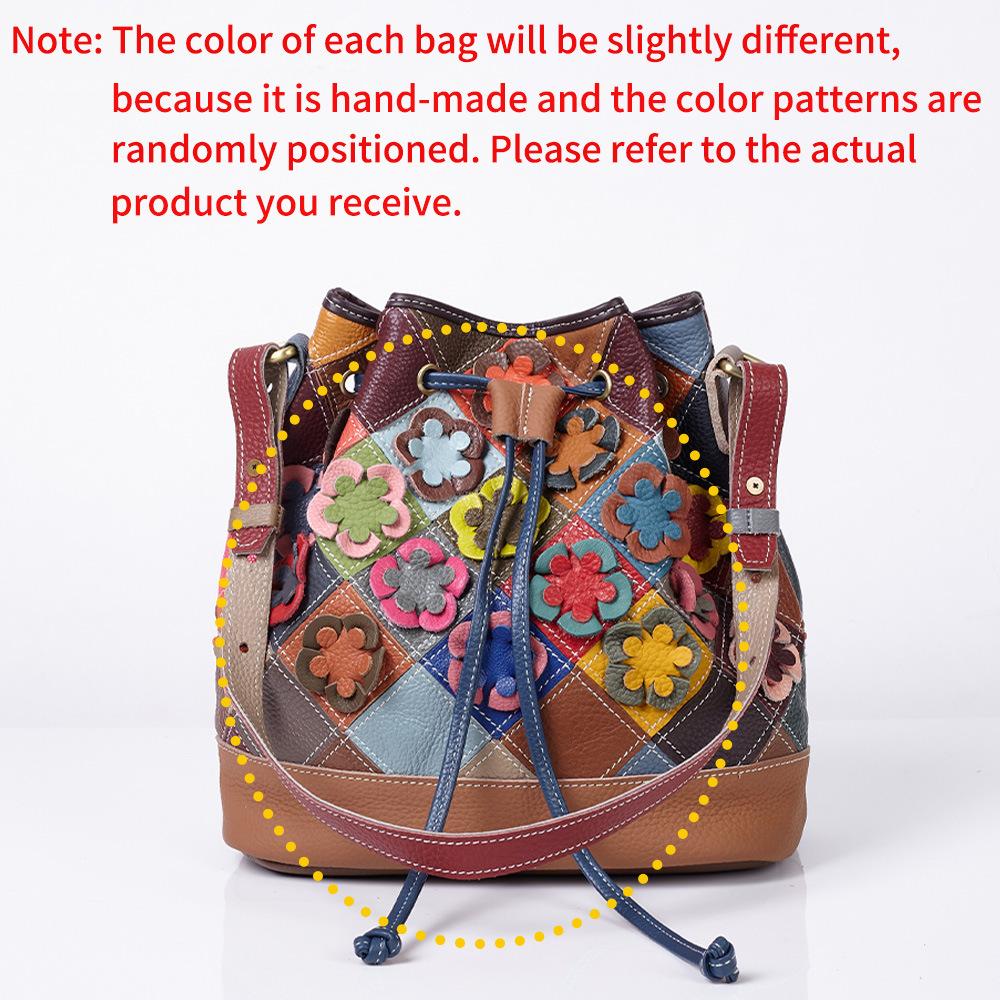 25 Women S Bags Cowhide Bucket Bags Handmade Flowers Contrasting Colors Personalized Shoulder Messenger Bags Genuine Leather Women S Bags
25 Women S Bags Cowhide Bucket Bags Handmade Flowers Contrasting Colors Personalized Shoulder Messenger Bags Genuine Leather Women S Bags