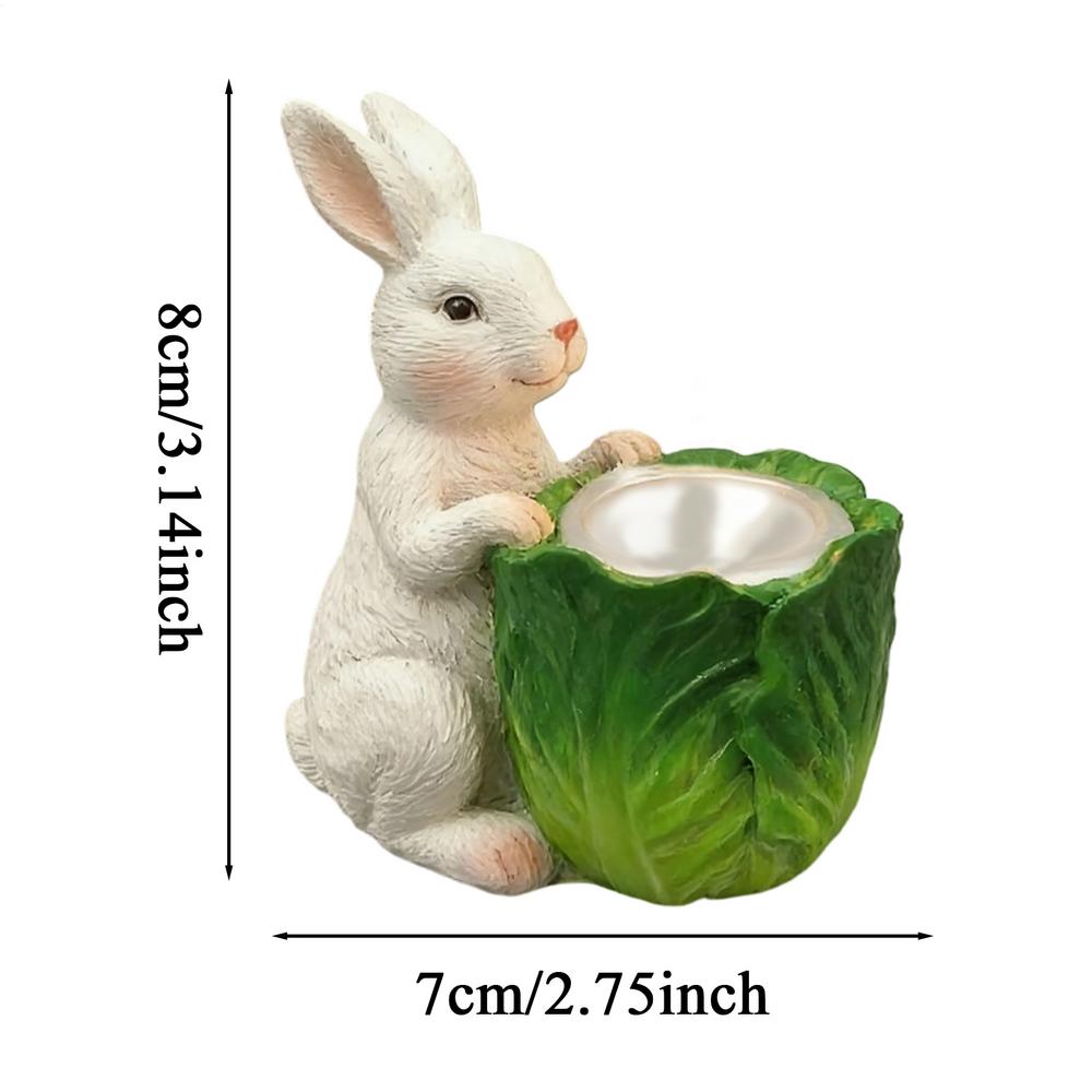 Easter Bunny Candlestick Resin Sculpture Easter Bunny Decorations Vintage Rustic Candlesticks Landscape Ornament
Easter Bunny Candlestick Resin Sculpture Easter Bunny Decorations Vintage Rustic Candlesticks Landscape Ornament