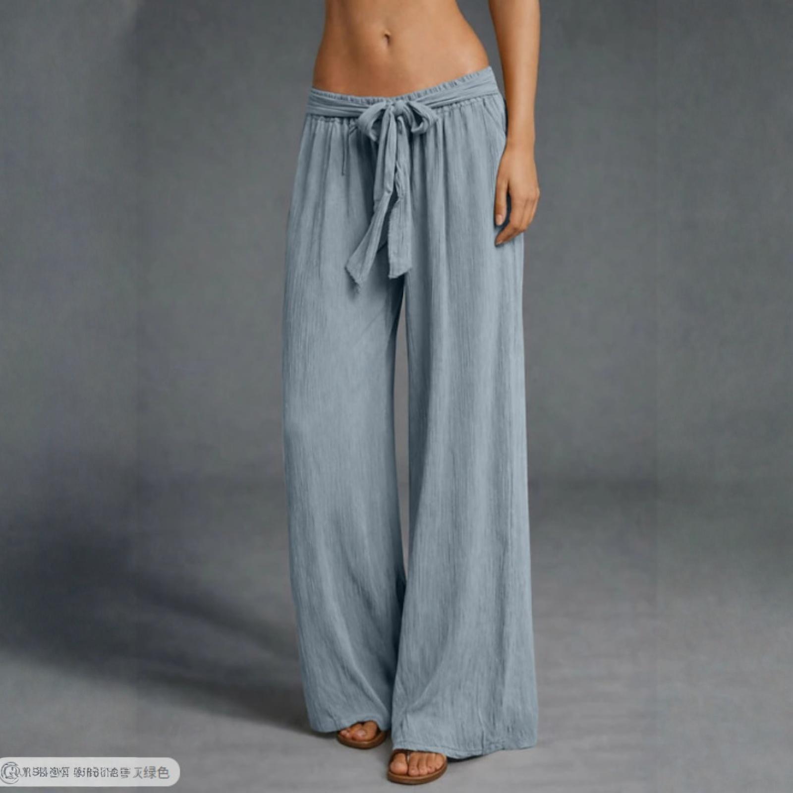 Women s Color Loose-fitting Versatile Vacation Elastic Waist Wide-leg Pants XL світло-синій колір
Women s Color Loose-fitting Versatile Vacation Elastic Waist Wide-leg Pants XL світло-синій колір