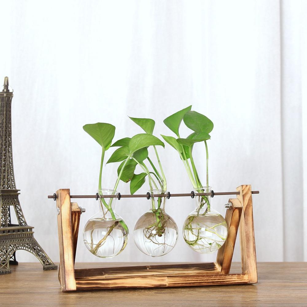 Vintage Wooden Frame Vase Plant Terrarium with Wooden Stand Glass Vase Desktop Glass Planter for
Vintage Wooden Frame Vase Plant Terrarium with Wooden Stand Glass Vase Desktop Glass Planter for