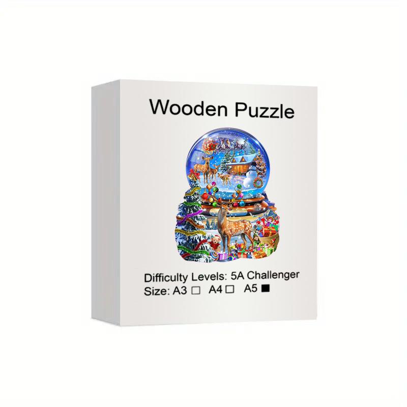 Christmas Deer Wooden Jigsaw Puzzle, Uniquely Irregular Animal Shaped Wooden Stress Relief Toys, Christmas Home Decor Gifts
Christmas Deer Wooden Jigsaw Puzzle, Uniquely Irregular Animal Shaped Wooden Stress Relief Toys, Christmas Home Decor Gifts
