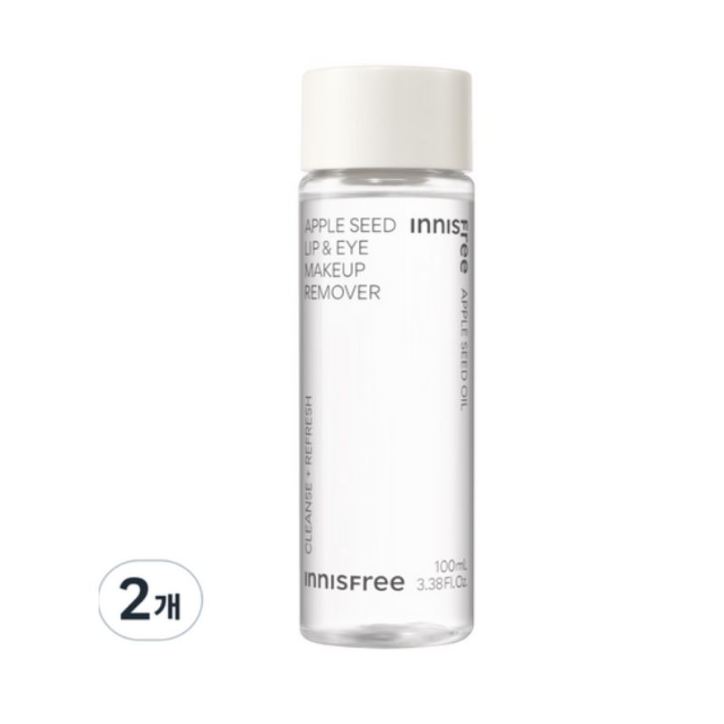 Innisfree Apple Seed Lip & Eye Makeup Remover (100ml × 2 Pieces)
Innisfree Apple Seed Lip & Eye Makeup Remover (100ml × 2 Pieces)