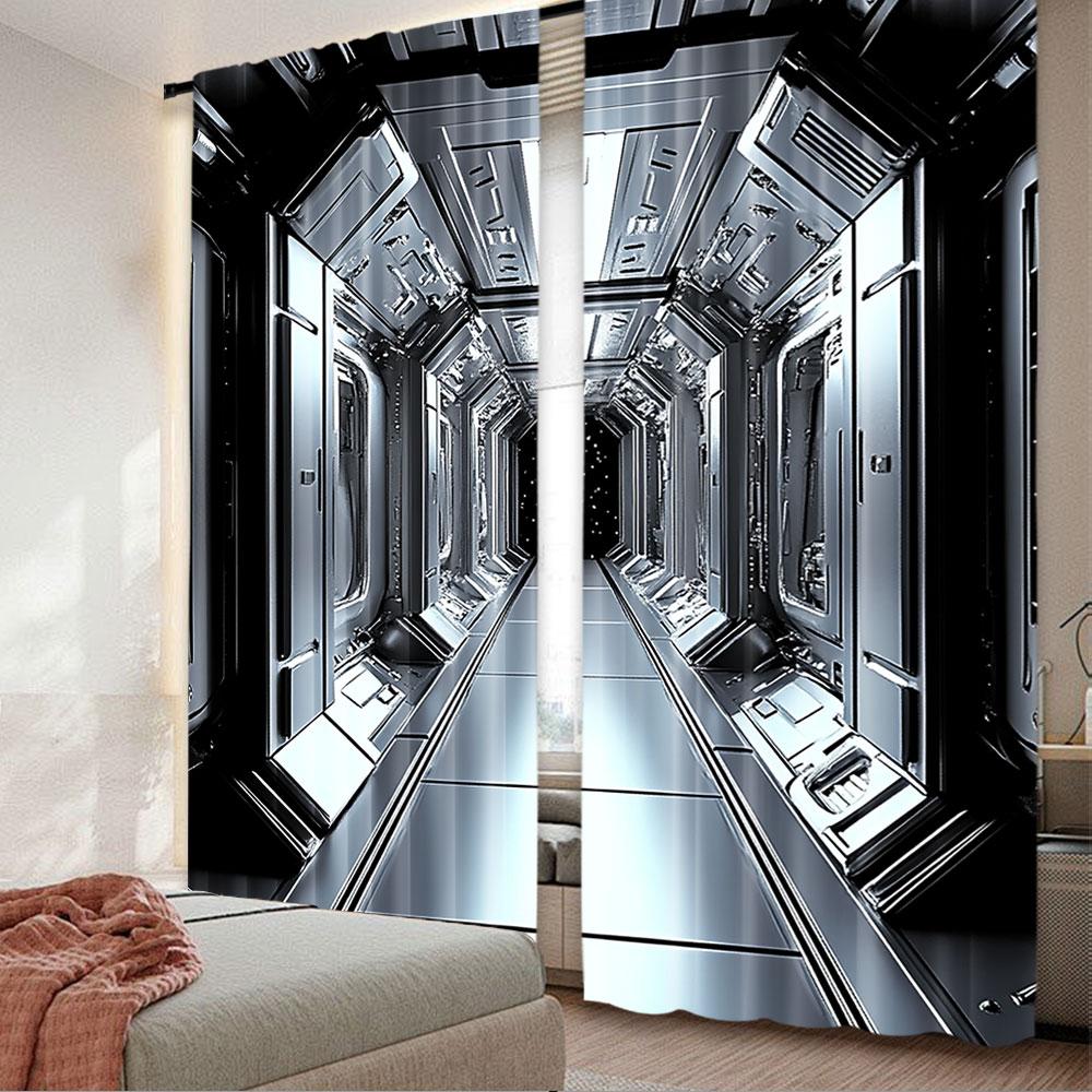 2Pcs Spaceship Interior Curtains Spacecraft Aisle Space Station Stars Curtain Suitable For Bedroom Living Room A 100*130 Rod Pocket 1pcs
2Pcs Spaceship Interior Curtains Spacecraft Aisle Space Station Stars Curtain Suitable For Bedroom Living Room A 100*130 Rod Pocket 1pcs