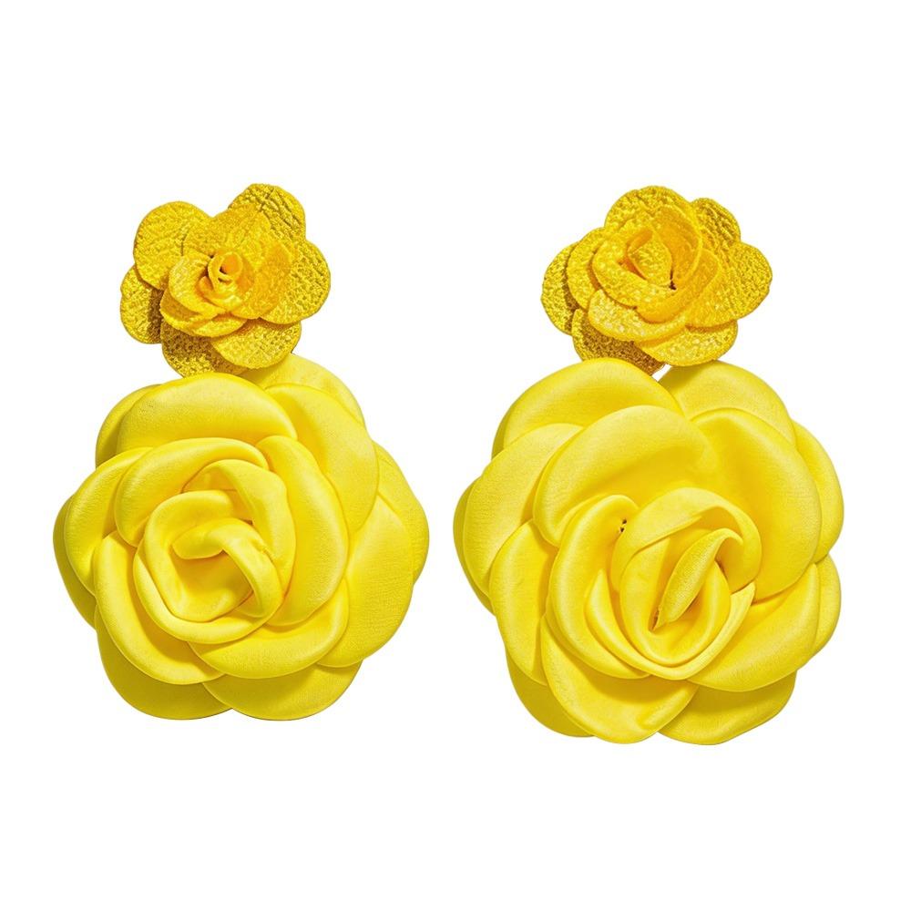 1 Pair Multi-Color Flower Stud Earrings Fabric Large Floral Earring Gentle Fresh Drop Earrings Simulated Floral Earrings жовтий
1 Pair Multi-Color Flower Stud Earrings Fabric Large Floral Earring Gentle Fresh Drop Earrings Simulated Floral Earrings жовтий