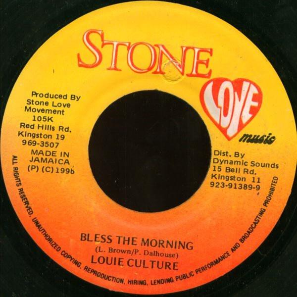 7inch Record LOUIE CULTURE - Bless The Morning NONE Stone Love Musi 1996 Jamaica Reggae, Ska & Dub Used
7inch Record LOUIE CULTURE - Bless The Morning NONE Stone Love Musi 1996 Jamaica Reggae, Ska & Dub Used