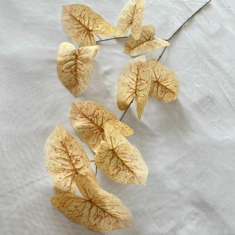 95cm Simulation 3D Printing 2 Forks Color Taro Leaf Green Plants Hotel Decorative Artificial Plant Leaves Garden Decoration
95cm Simulation 3D Printing 2 Forks Color Taro Leaf Green Plants Hotel Decorative Artificial Plant Leaves Garden Decoration