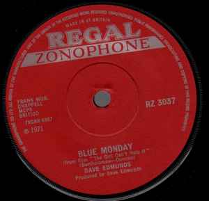 7inch Record DAVE EDMUNDS Blue Monday RZ3037 Regal Zonophone 1971 UK Rock Used
7inch Record DAVE EDMUNDS Blue Monday RZ3037 Regal Zonophone 1971 UK Rock Used