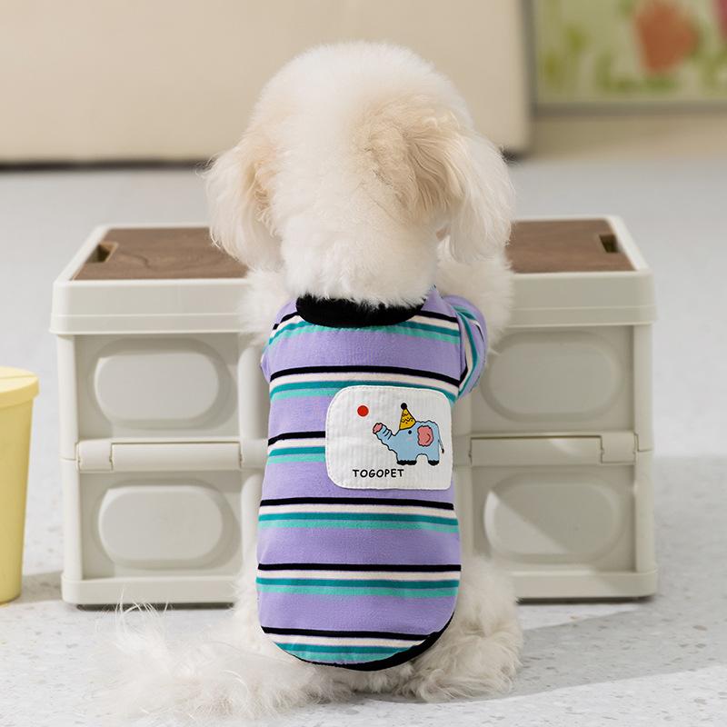 25 years spring/summer dog clothes teddy bear striped cartoon baby elephant two-legged T-shirt cat clothes dog bottoming shirt XXL (applicable weight 15-10kg)
25 years spring/summer dog clothes teddy bear striped cartoon baby elephant two-legged T-shirt cat clothes dog bottoming shirt XXL (applicable weight 15-10kg)