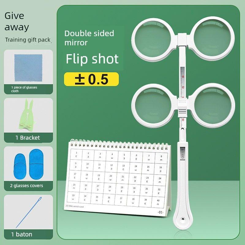 Vision Trainer for Near and Far Vision Adjustment, Double-Sided Mirror Butterfly Trainer with Adjustable Interpupillary Distance and Vision Cards Army Green
Vision Trainer for Near and Far Vision Adjustment, Double-Sided Mirror Butterfly Trainer with Adjustable Interpupillary Distance and Vision Cards Army Green