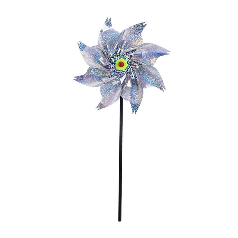 Bird Repeller Windmill Spinner Silver Pinwheel for Baby Kids Outdoor Orchard Garden Lawn Yard Decoration Wind Mill 1
Bird Repeller Windmill Spinner Silver Pinwheel for Baby Kids Outdoor Orchard Garden Lawn Yard Decoration Wind Mill 1